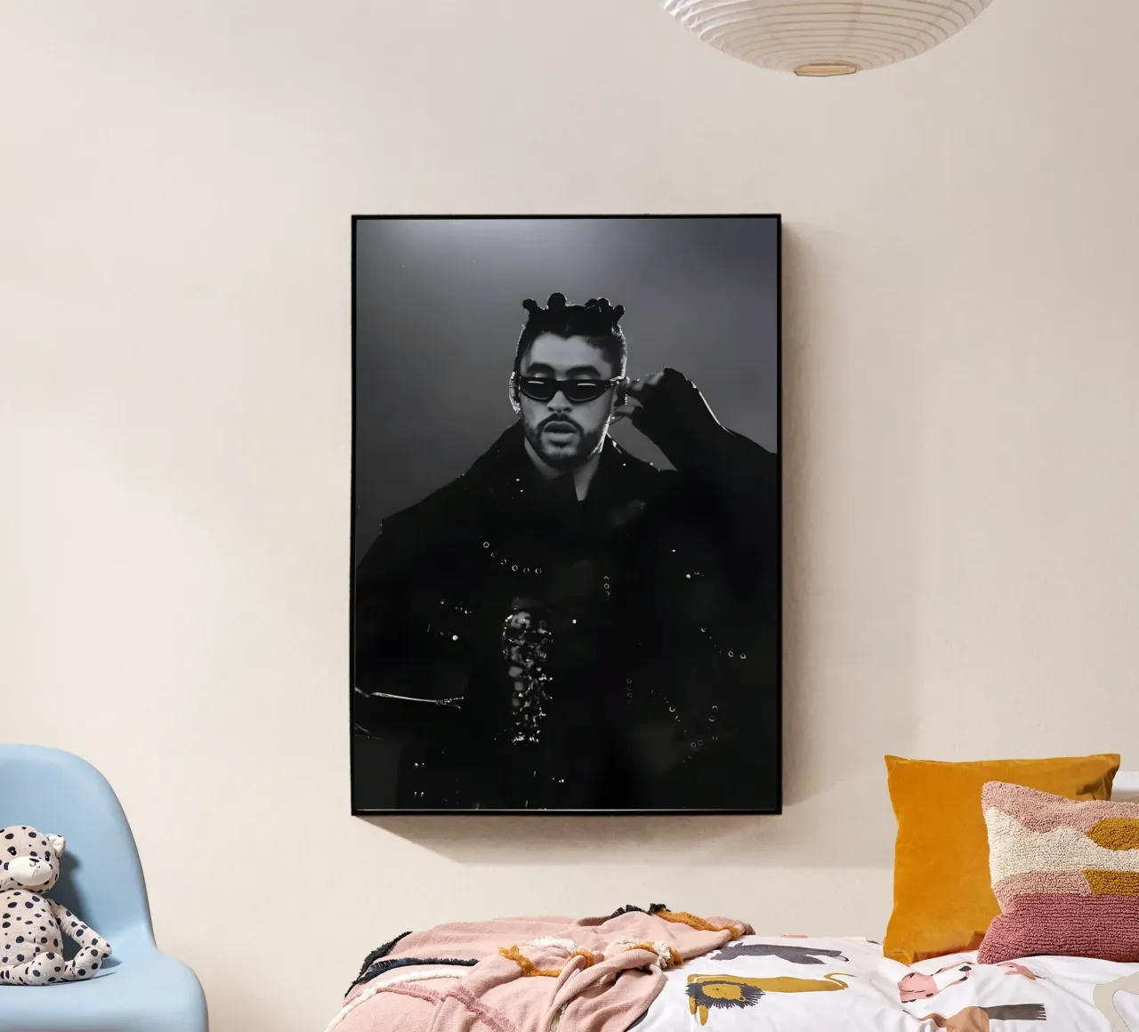 Bad Bunny acrylic glass by Low poly art