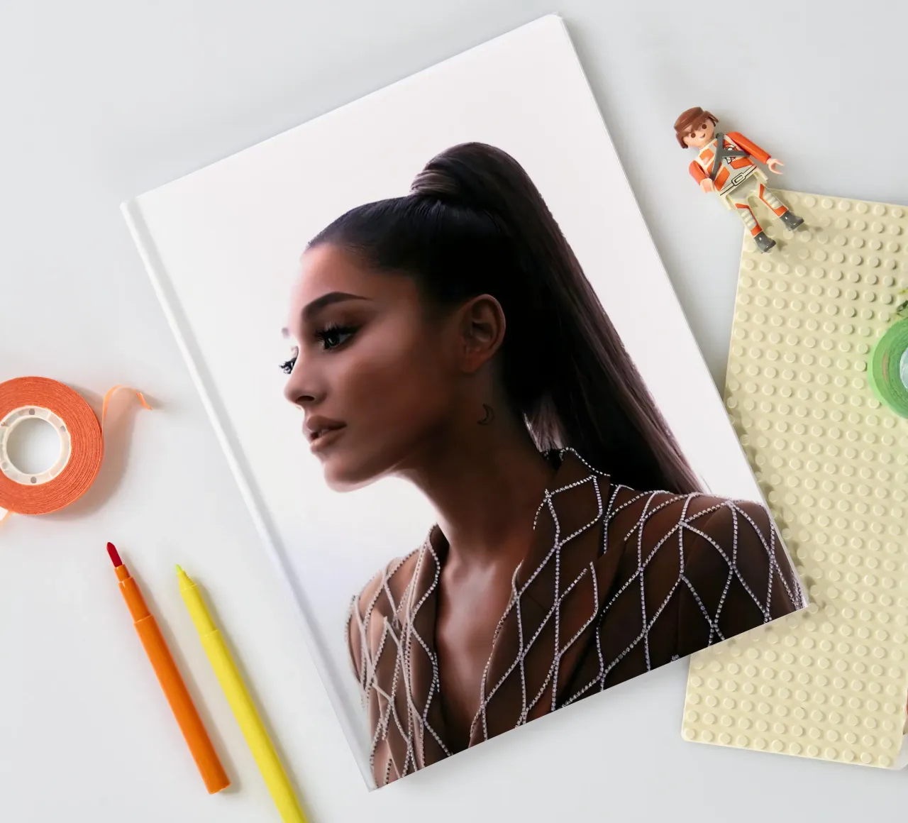 Ariana Grande notebook by Low poly art