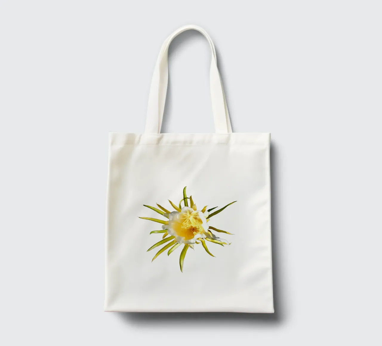 Fiore macro borsa in juta da Bold Blooms