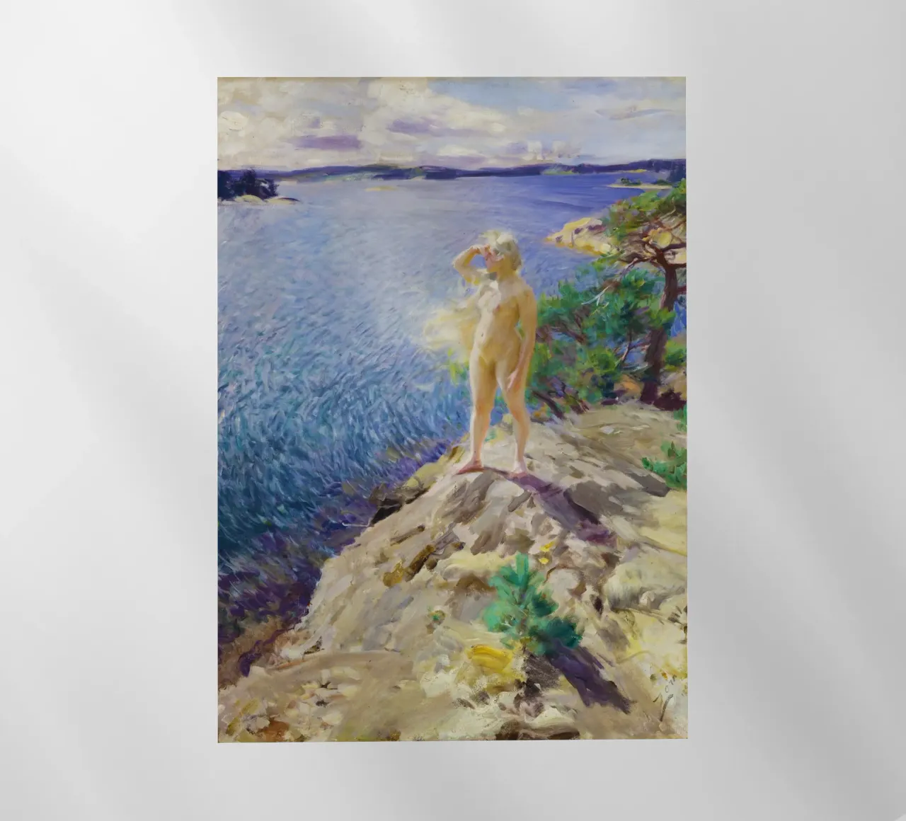 In the Skerries di Anders Zorn pellicola backlit da Venus Art