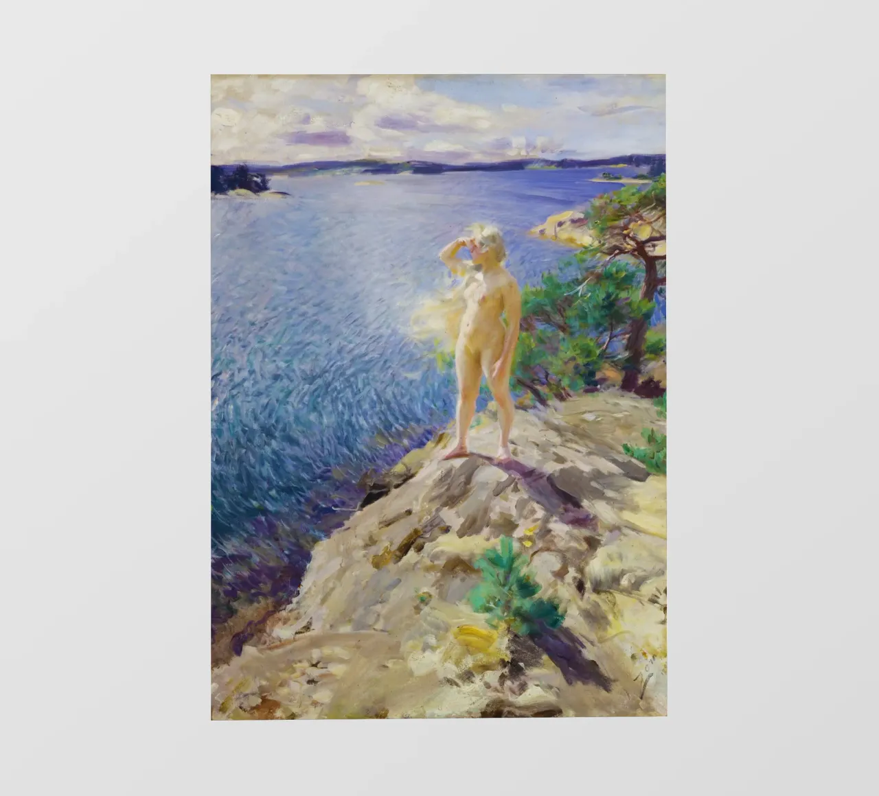 In the Skerries di Anders Zorn pellicola backlit da Venus Art