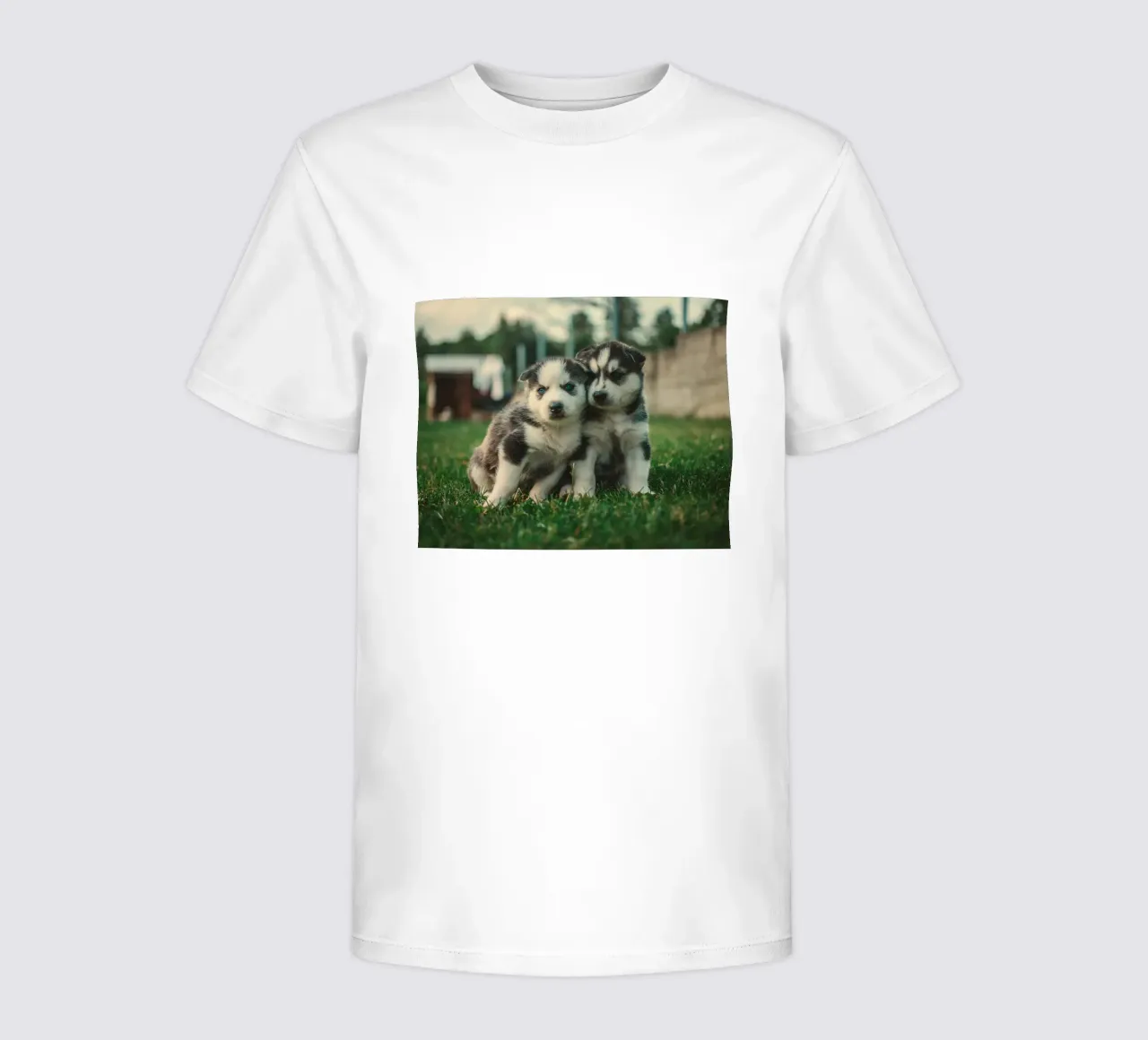 puppies double kids t-shirt by animal story home