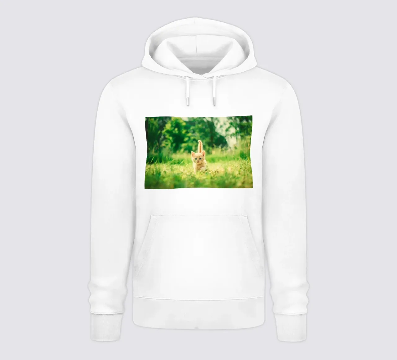 gattino baffuto felpa con cappuccio da animal story home