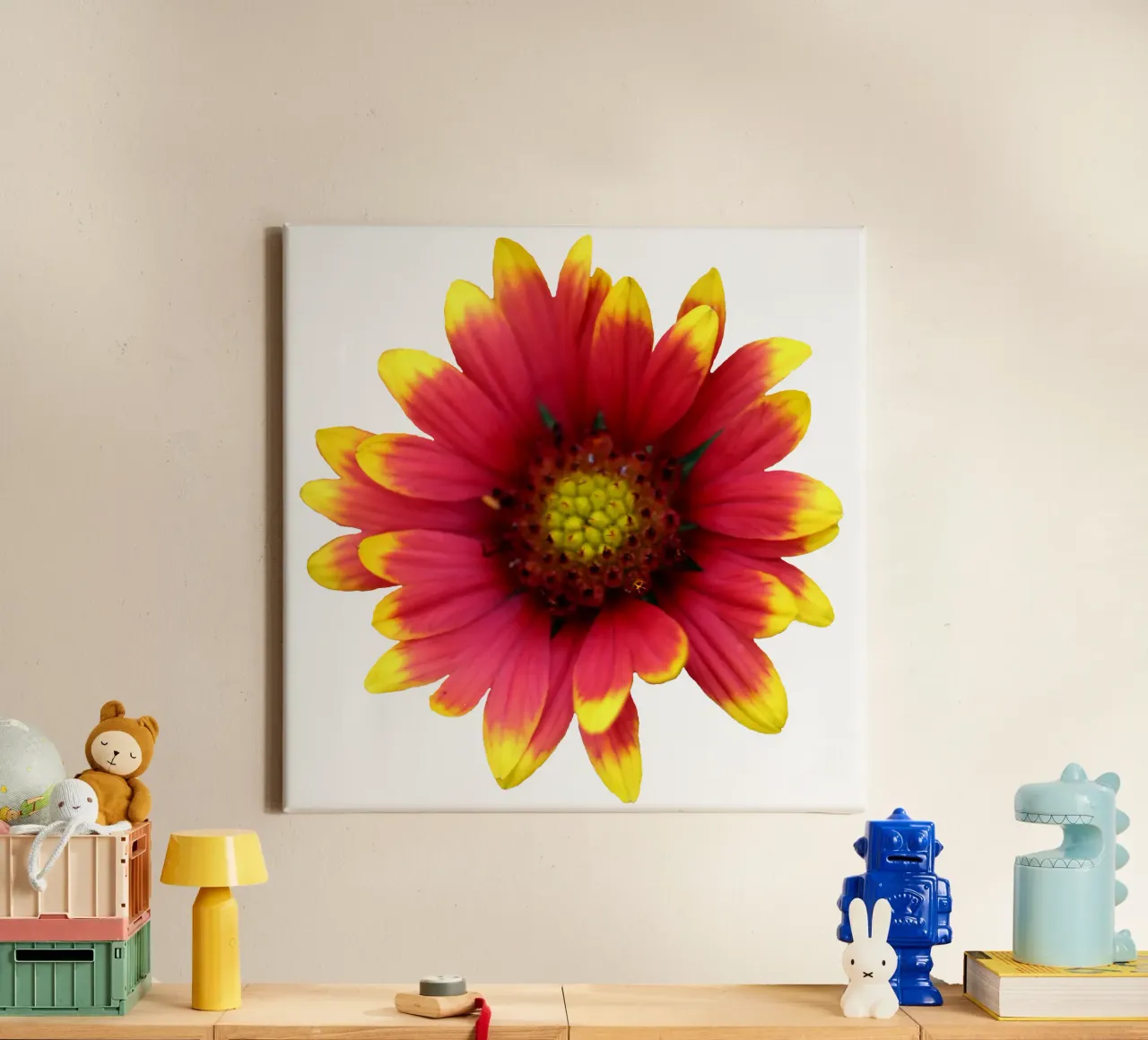 Fiore macro tela con Cornice a cassetta da Bold Blooms