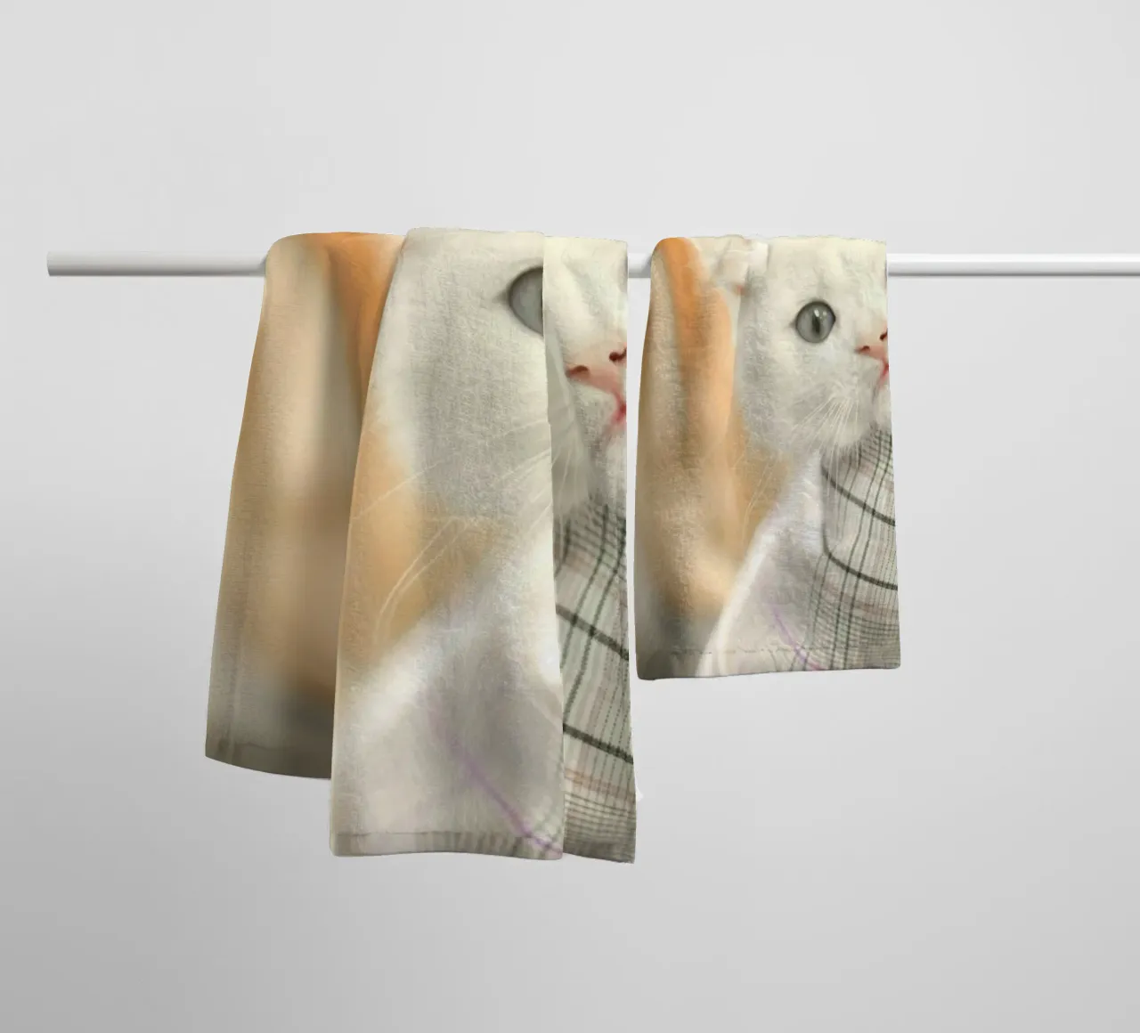 gattino in un ambiente accogliente asciugamano da bagno da animal story home