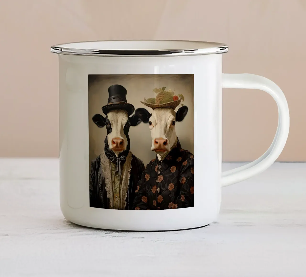 Arte da parete di Imagine tazza in smalto da Imagine