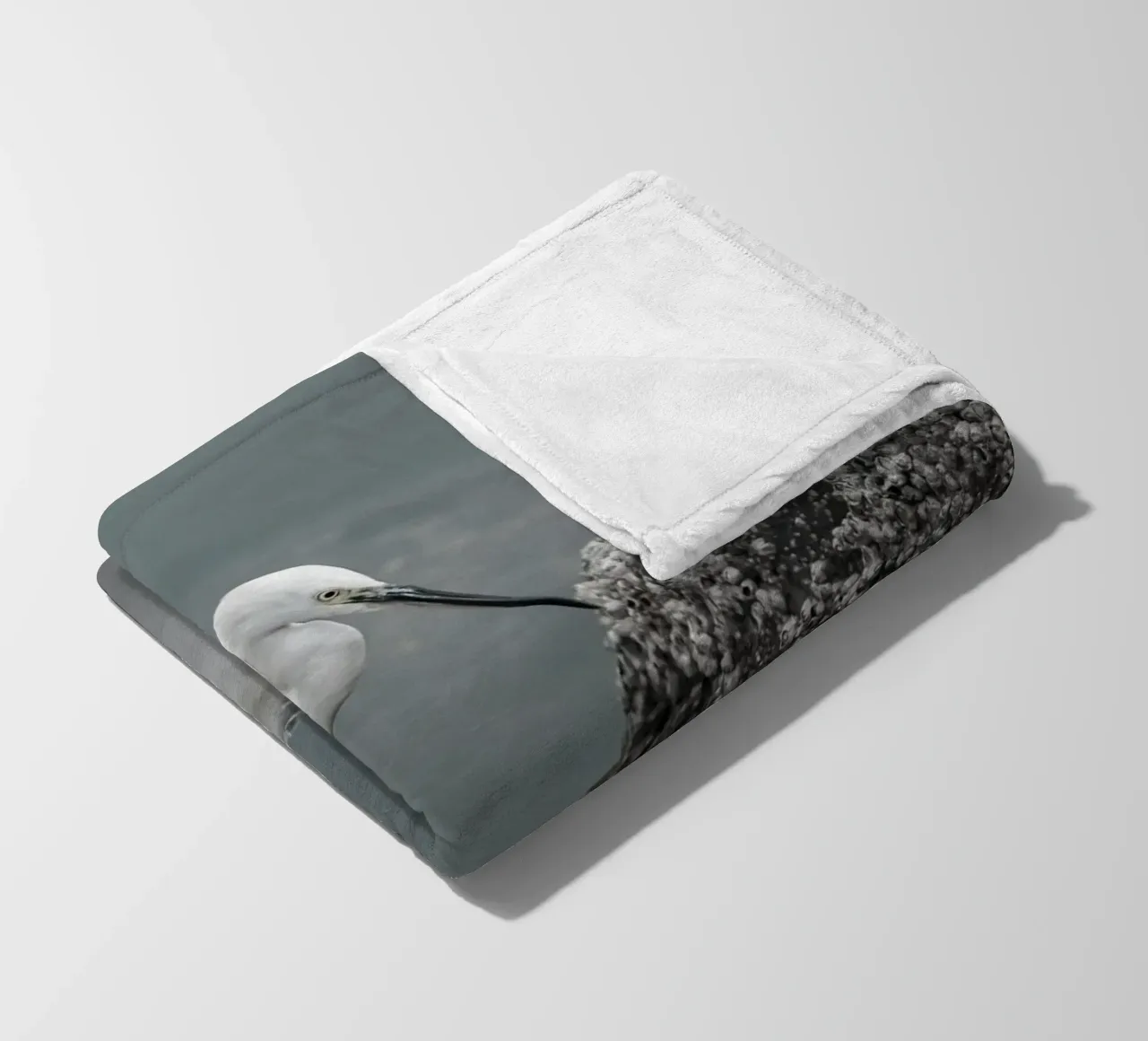 garzetta uccello fauna selvatica coperta in pile da animal story home