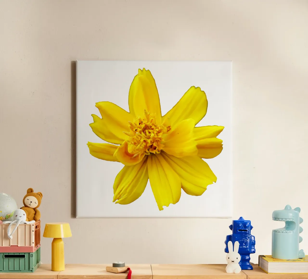 Fiore macro tela con Cornice a cassetta da Bold Blooms