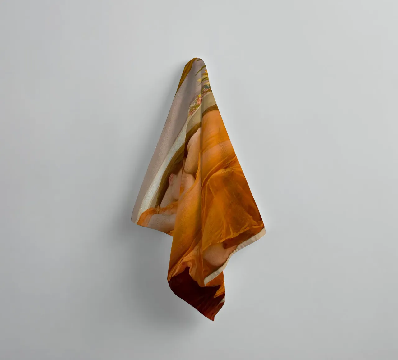 Flaming June by Frederic Lord Leighton towel by Art History