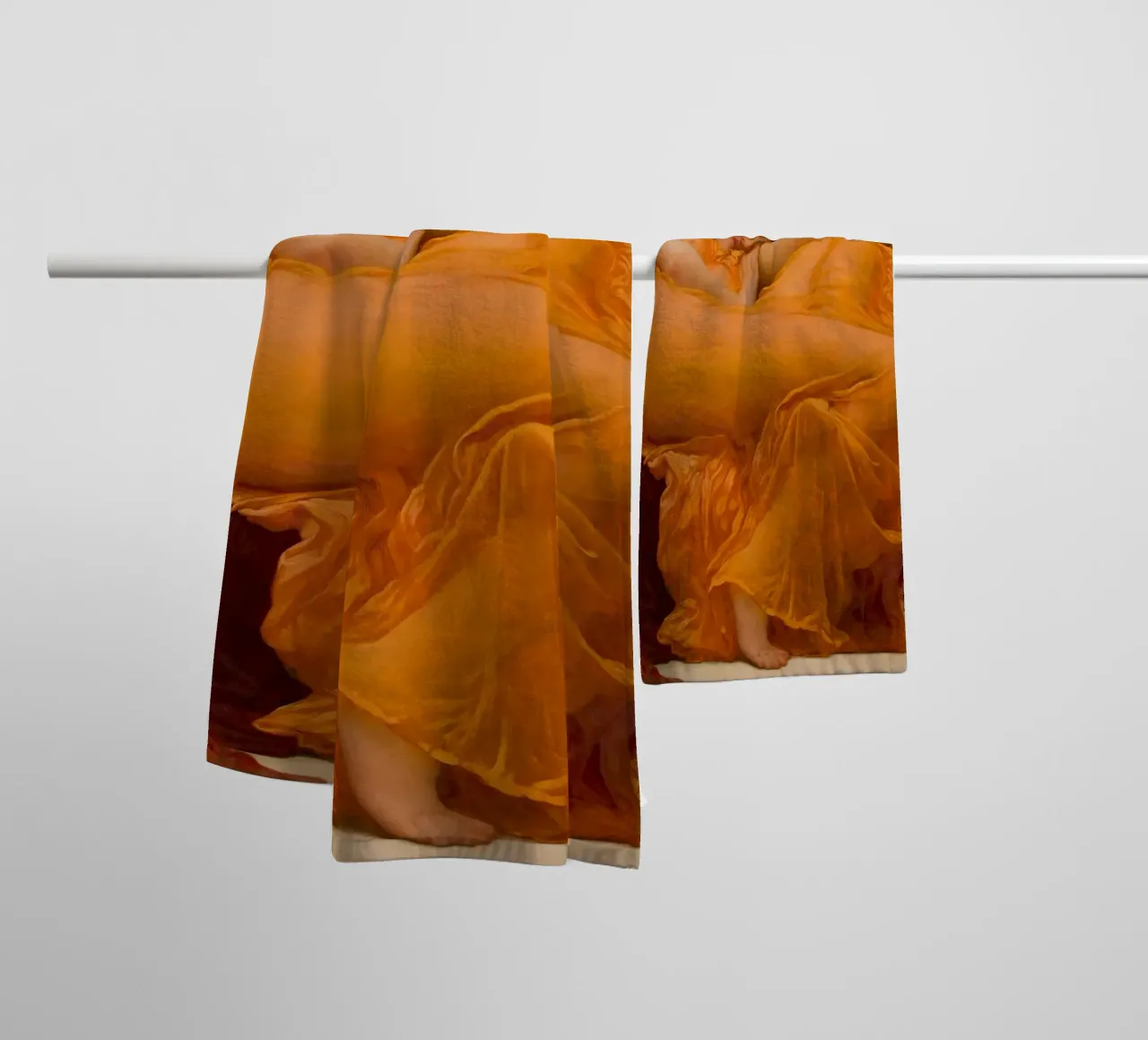 Flaming June by Frederic Lord Leighton towel by Art History