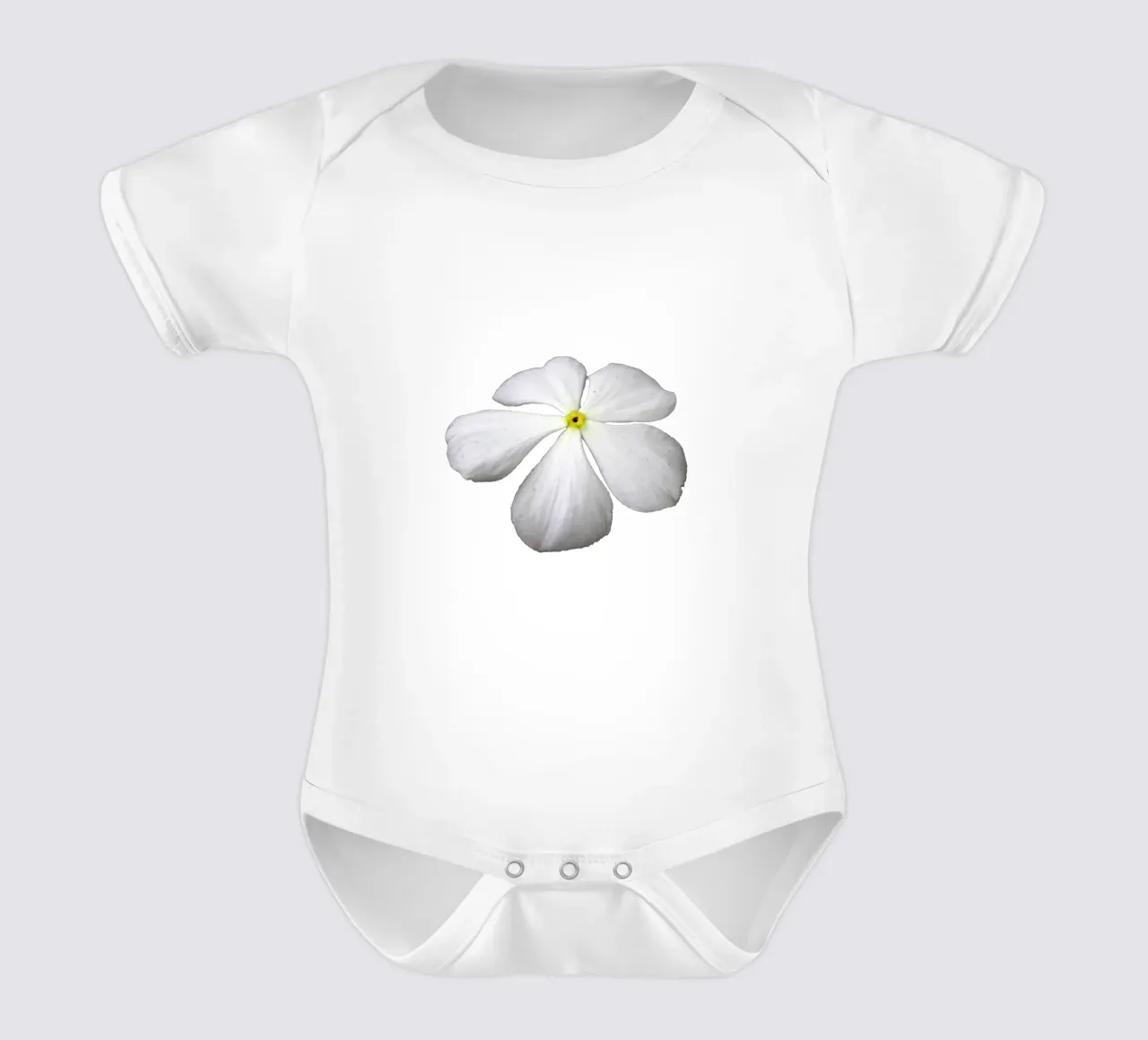 Fiore macro body neonato maniche corte da Bold Blooms