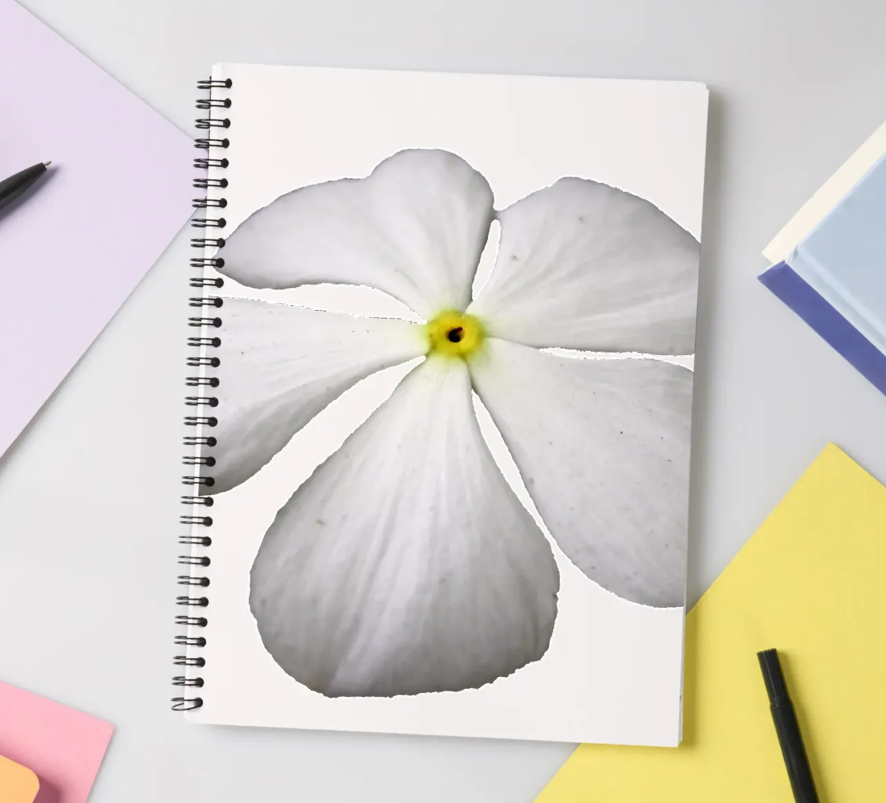 Macro Flower spiral notebook by Bold Blooms