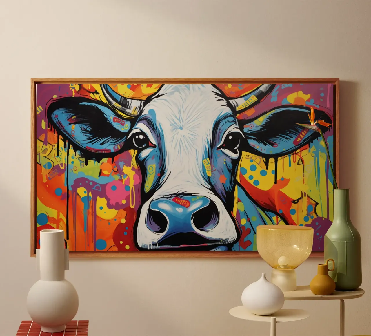 Muurkunst van Imagine canvas met Baklijst van Imagine