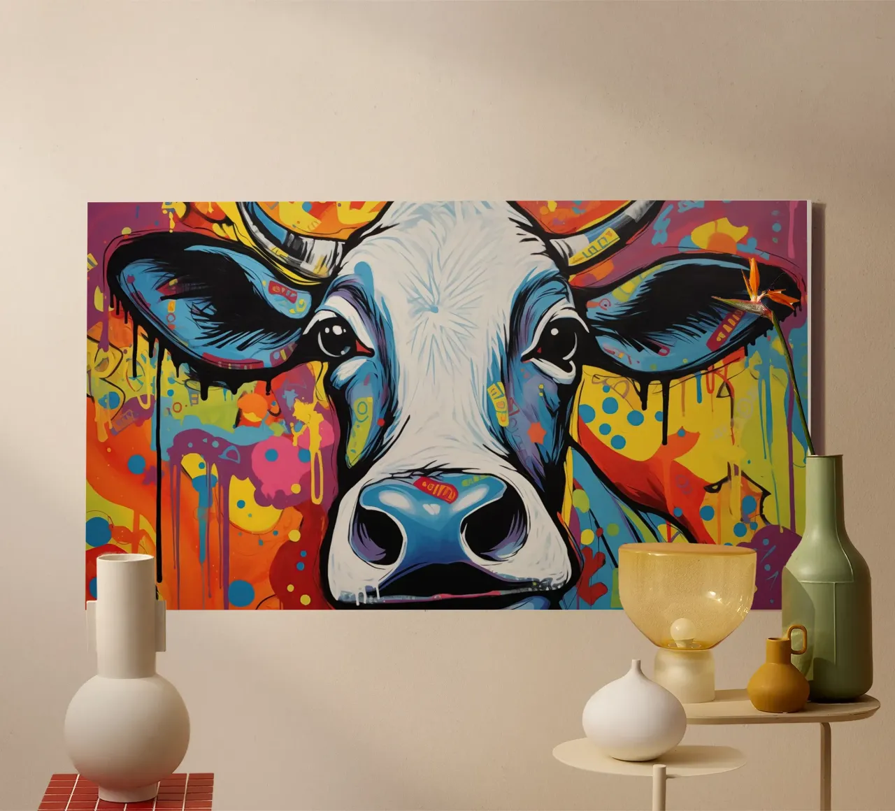 Muurkunst van Imagine canvas met Baklijst van Imagine