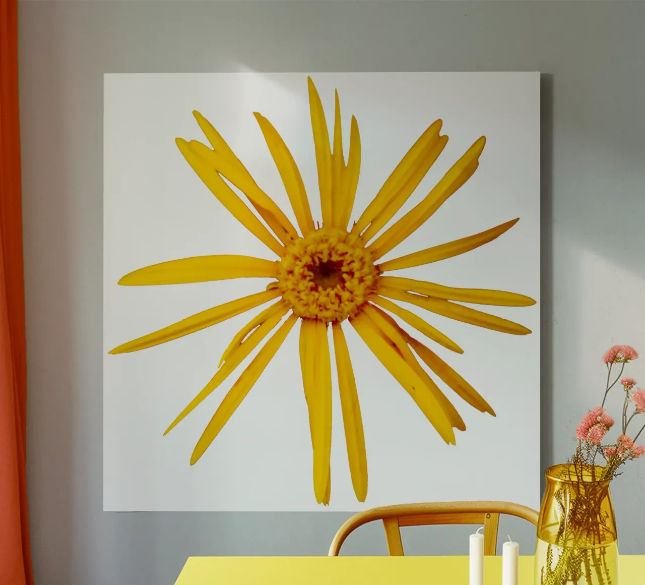 Fiore macro tela con Cornice a cassetta da Bold Blooms