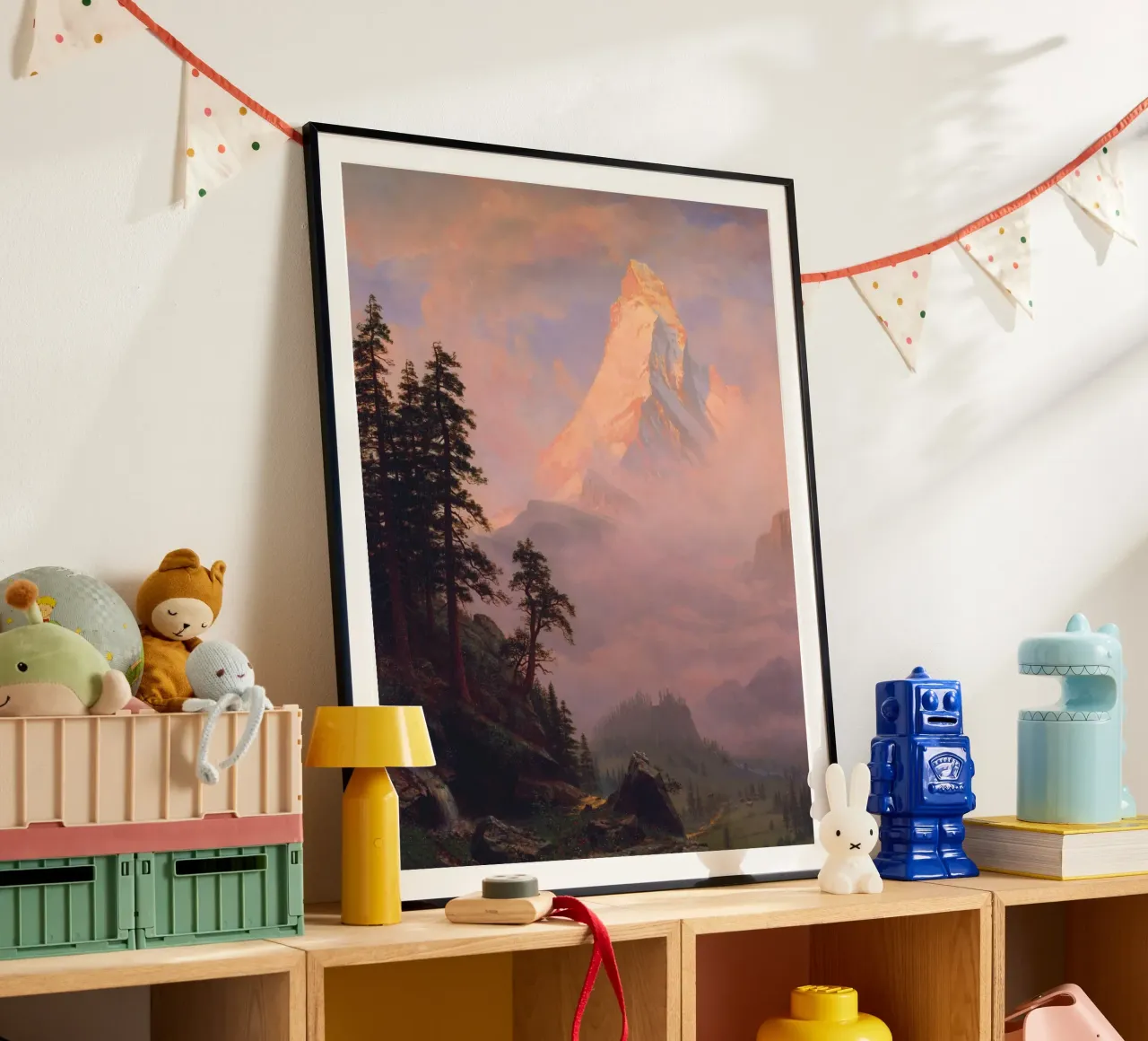 L'alba sul Cervino di Albert Bierstadt carta hahnemühle da Venus Art