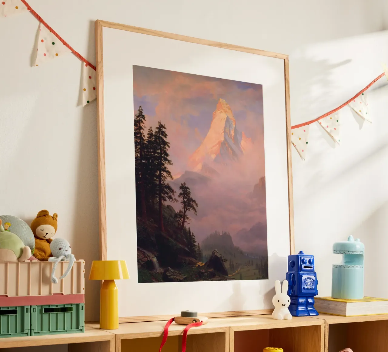 L'alba sul Cervino di Albert Bierstadt carta hahnemühle da Venus Art