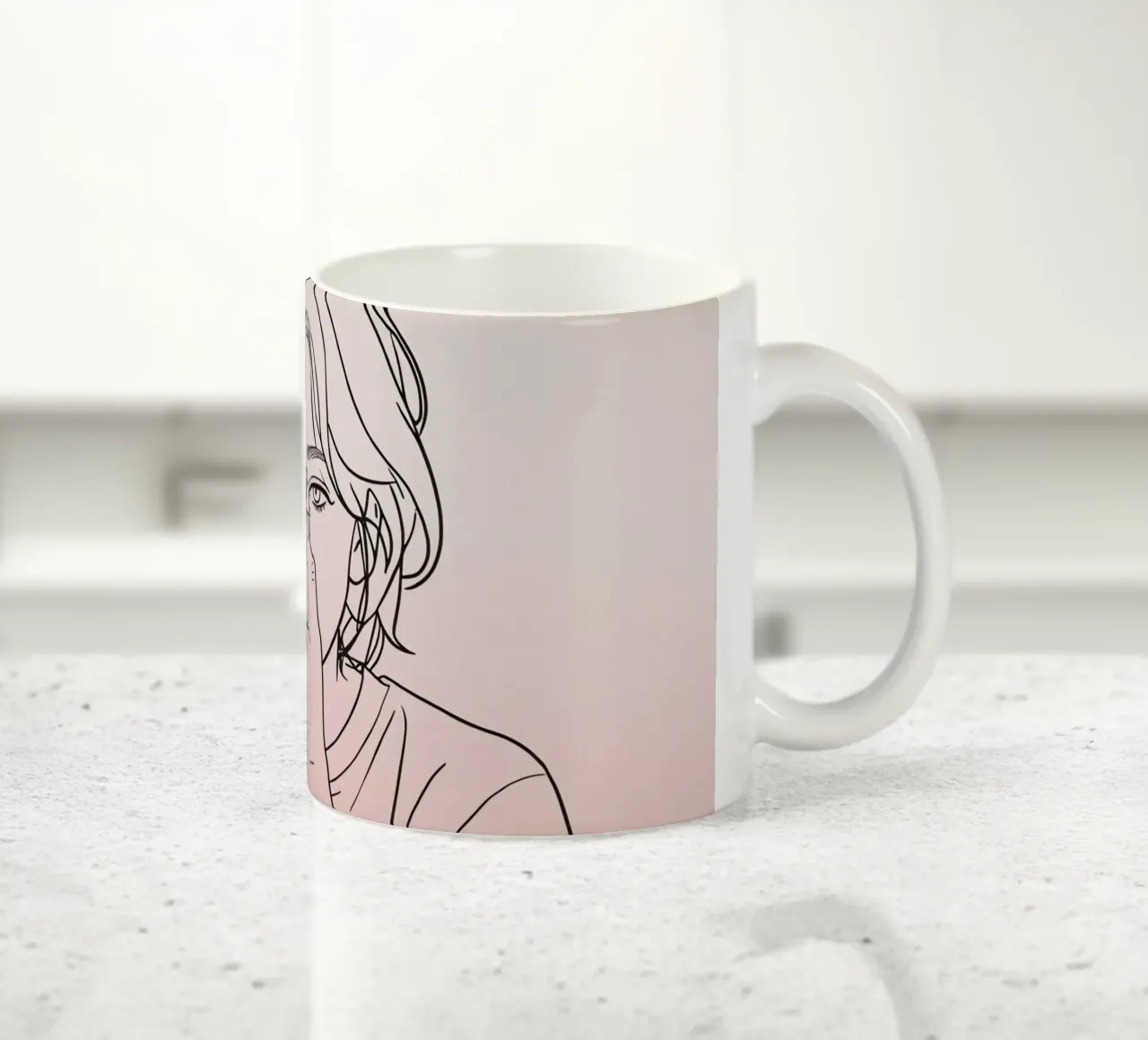 Giovane donna che tiene in mano una macchina fotografica e cattura i ricordi tazza in ceramica da DesignDoodle