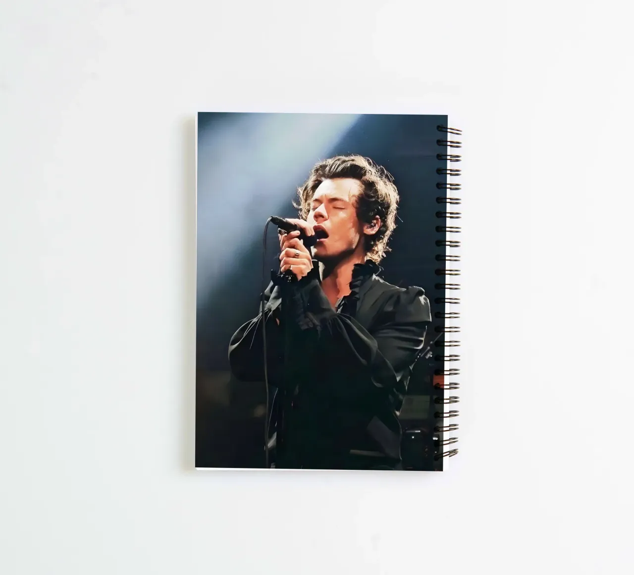 Harry Styles spiral notebook by Low poly art
