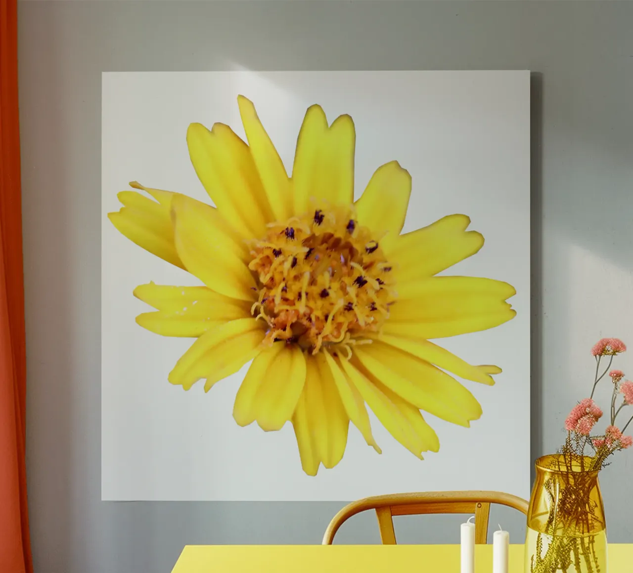 Fiore macro tela con Cornice a cassetta da Bold Blooms