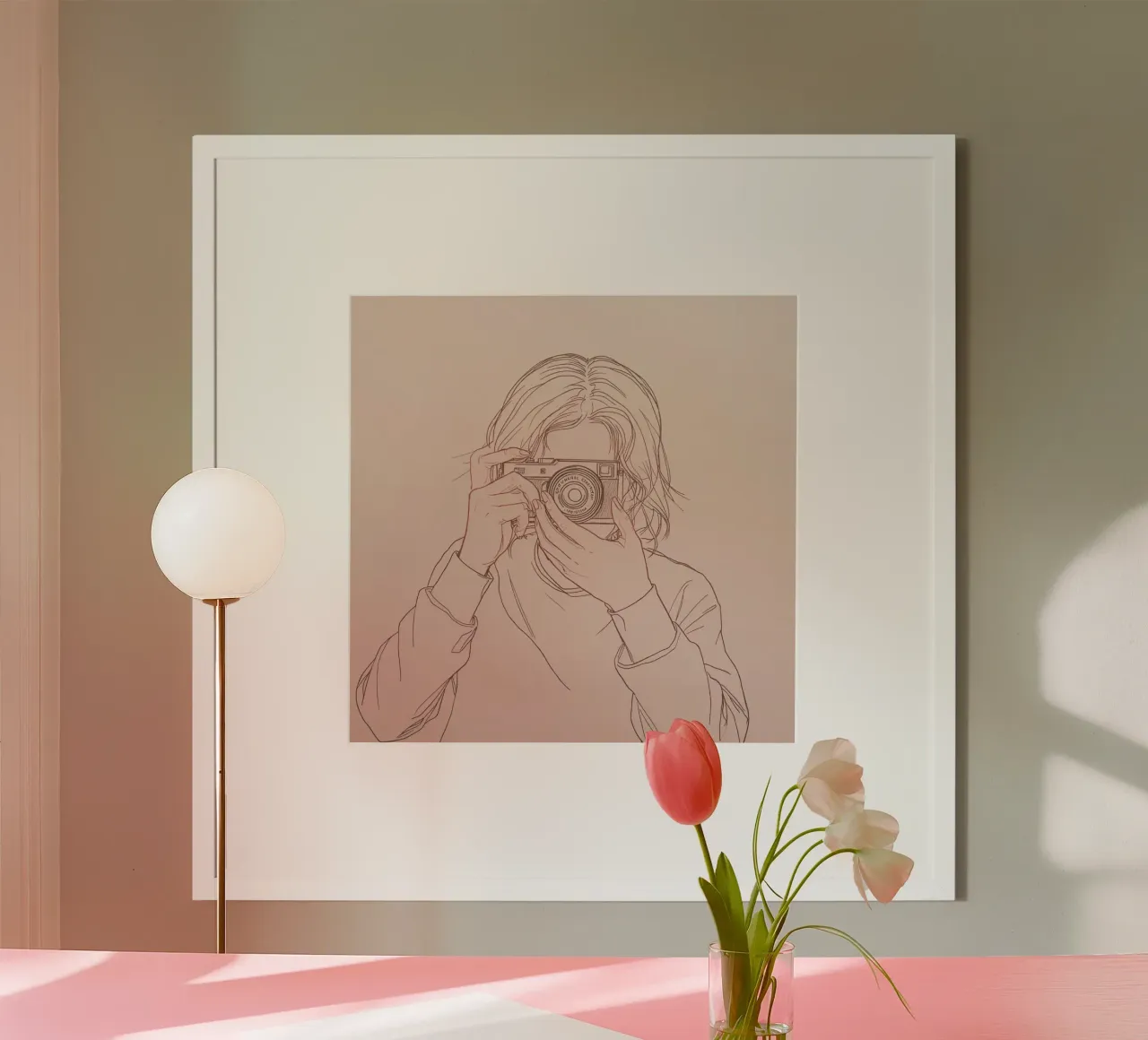 Individu capturant un moment avec un appareil photo ancien hahnemühle de DesignDoodle