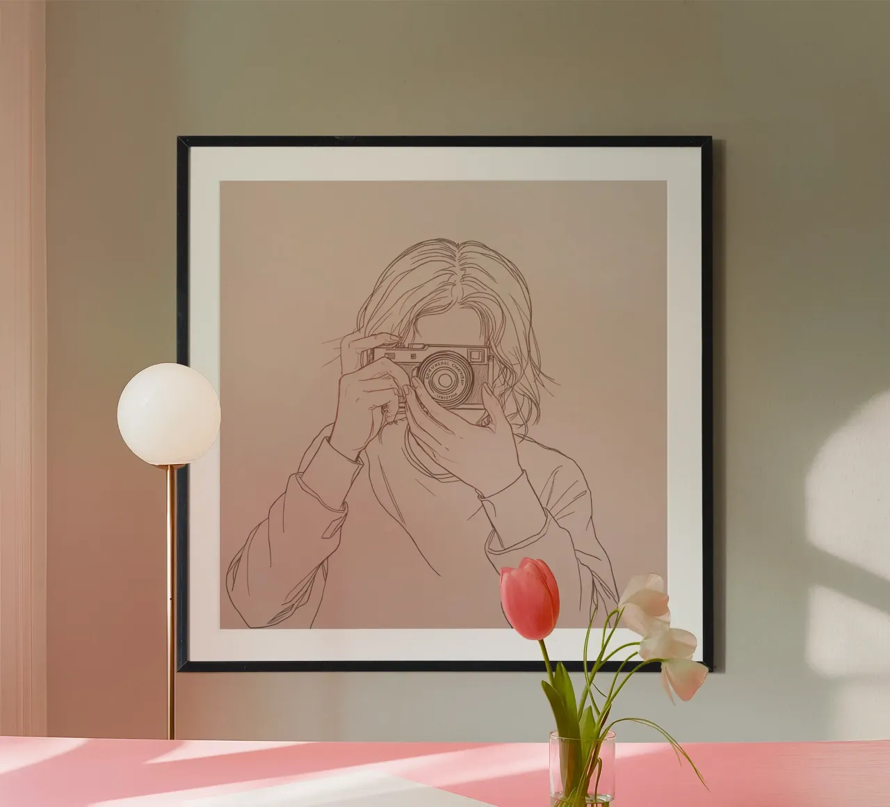 Individu capturant un moment avec un appareil photo ancien hahnemühle de DesignDoodle