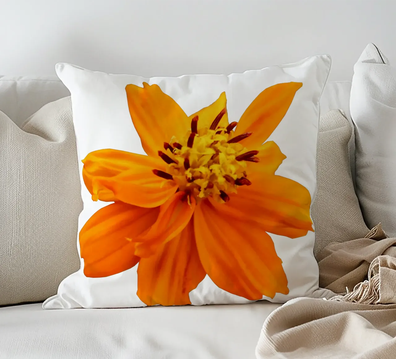 Fiore macro cuscino da Bold Blooms