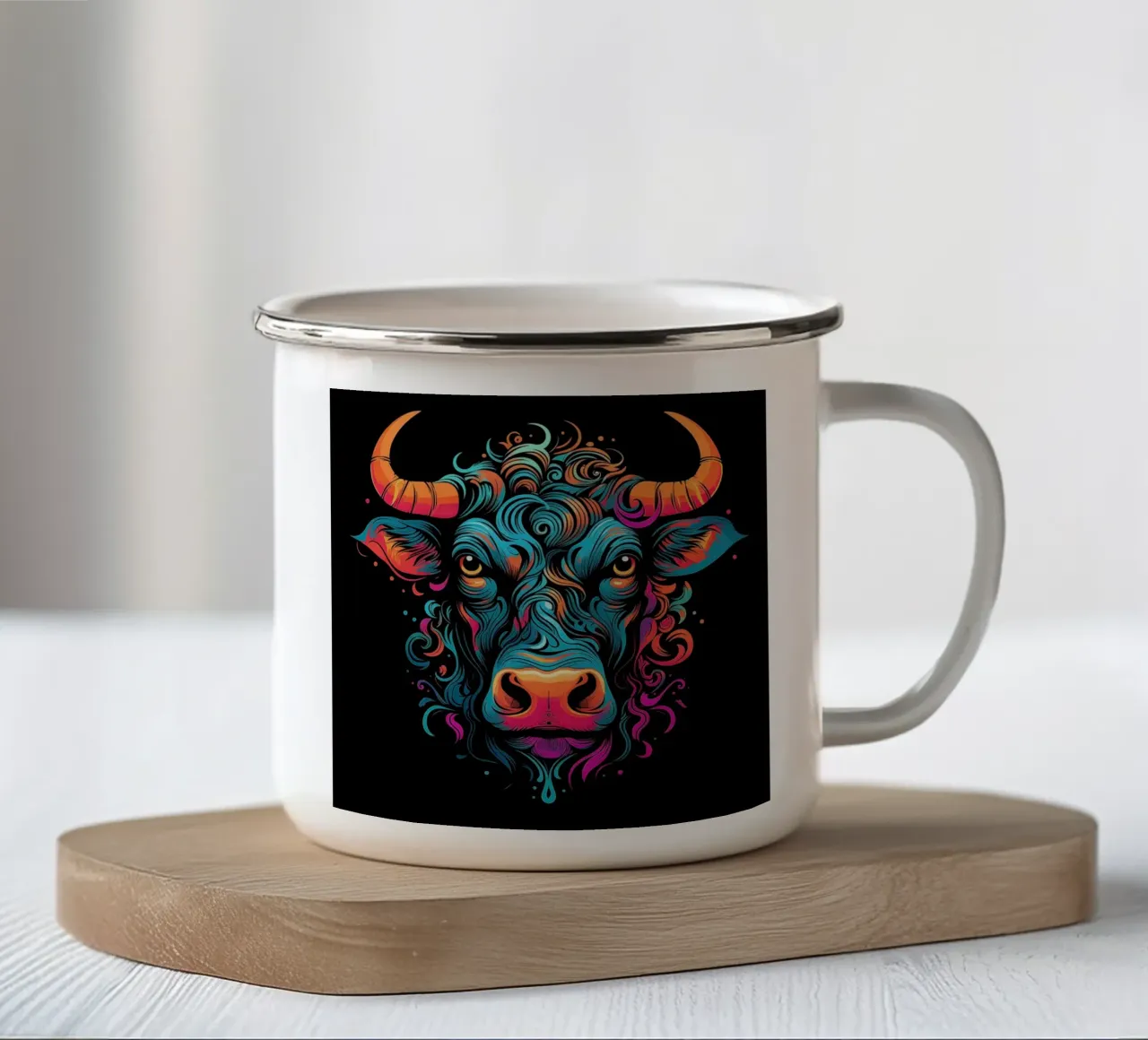 Arte da parete di Imagine tazza in smalto da Imagine