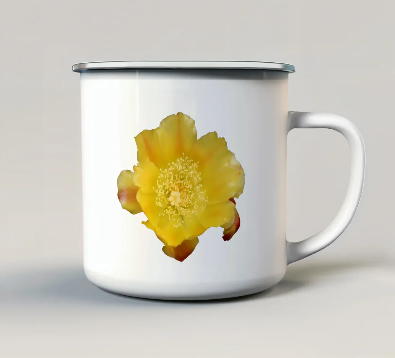 Macrobloem emaille mok van Bold Blooms