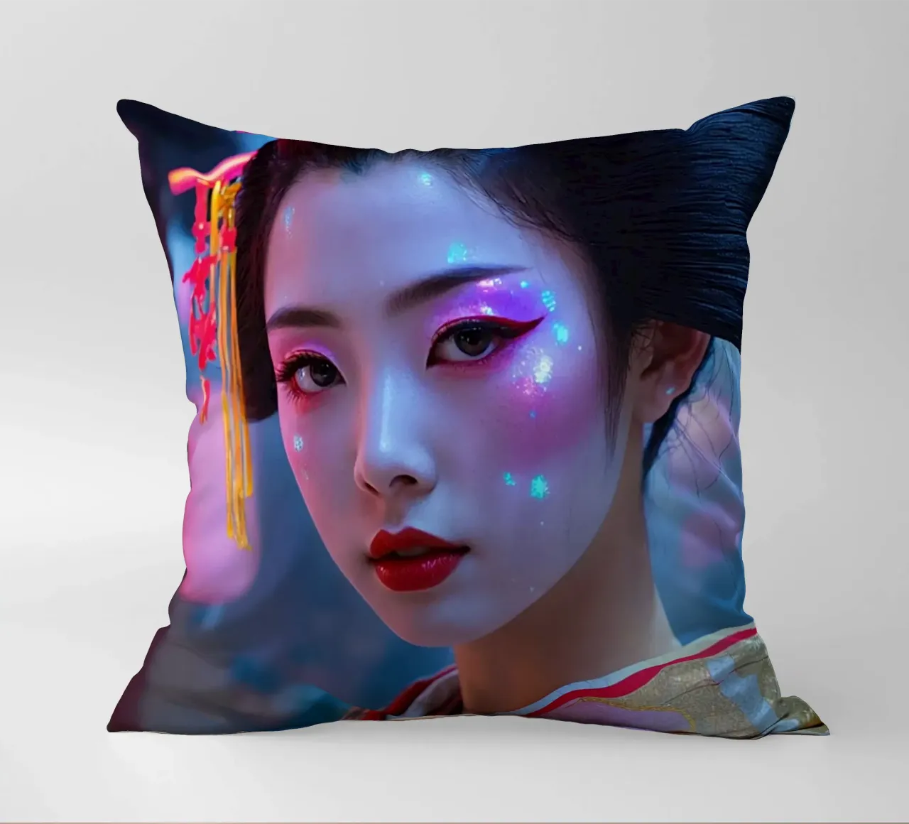 Neo Geisha cuscino da Flo Klein