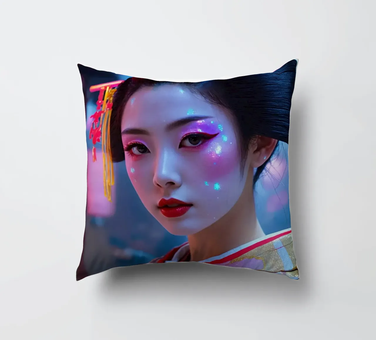 Neo Geisha cuscino da Flo Klein