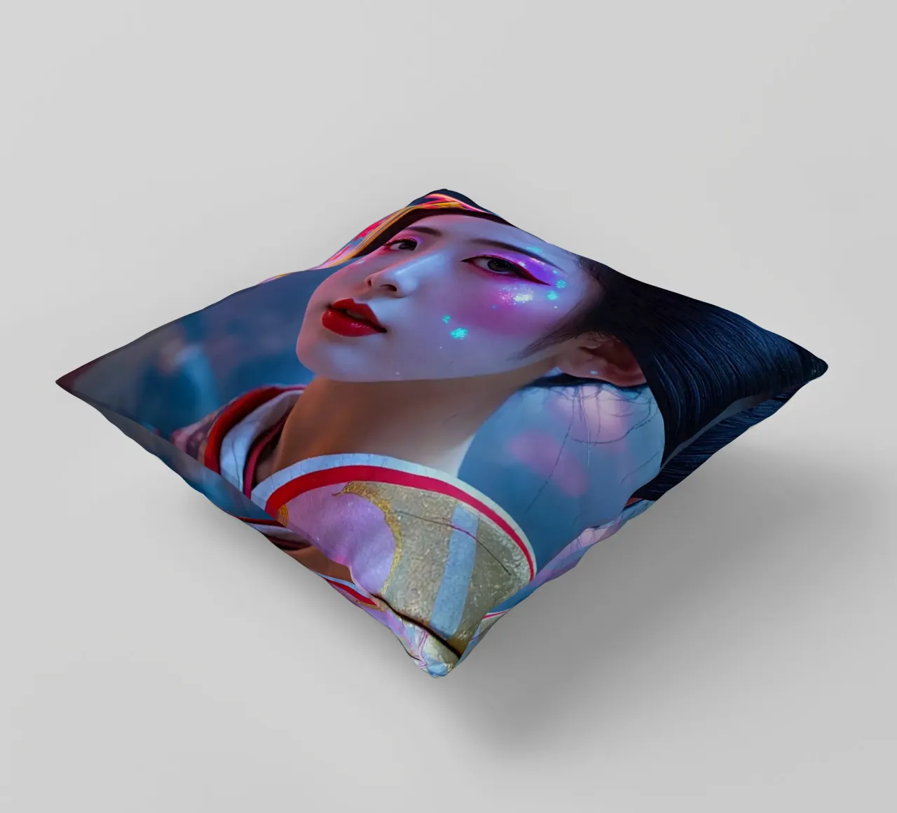 Neo Geisha cuscino da Flo Klein