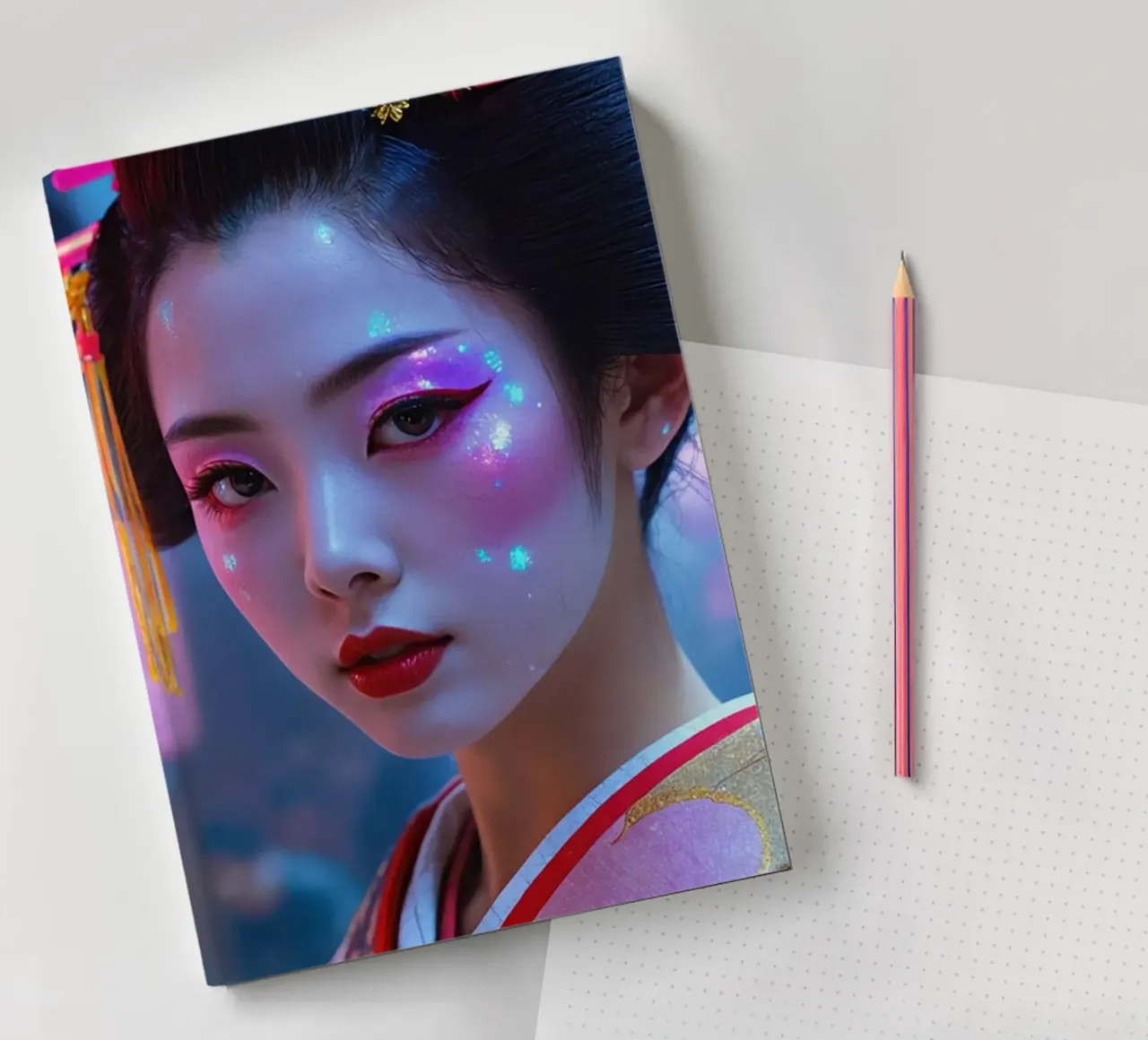 Neo Geisha notebook by Flo Klein