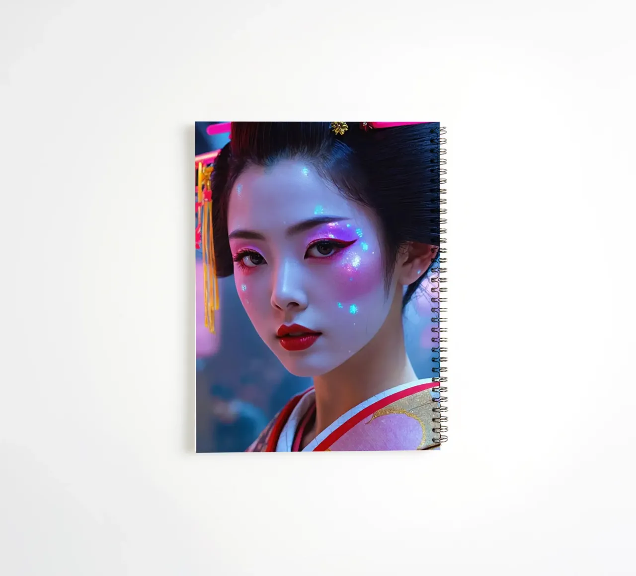 Neo Geisha spiral notebook by Flo Klein