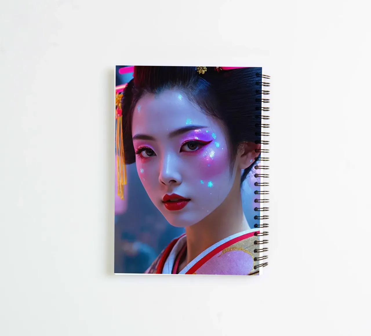 Neo Geisha spiral notebook by Flo Klein