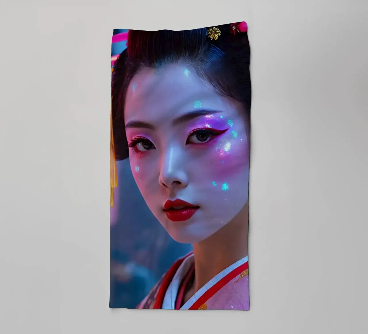 Neo Geisha towel by Flo Klein