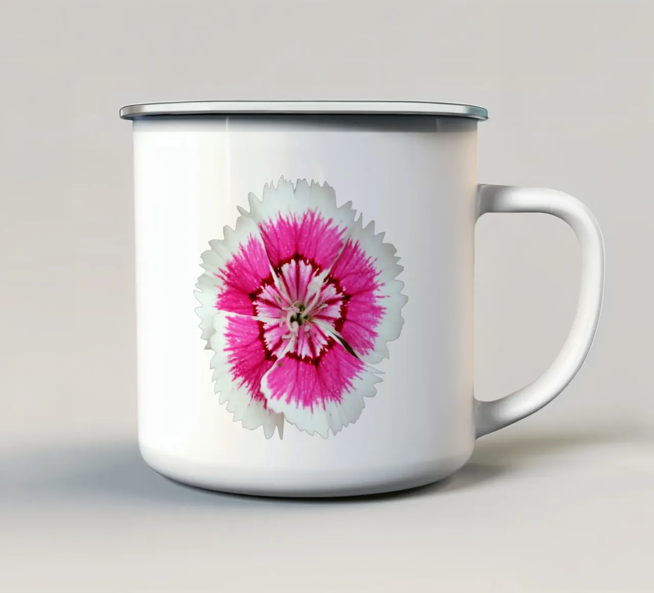 Fiore macro tazza in smalto da Bold Blooms