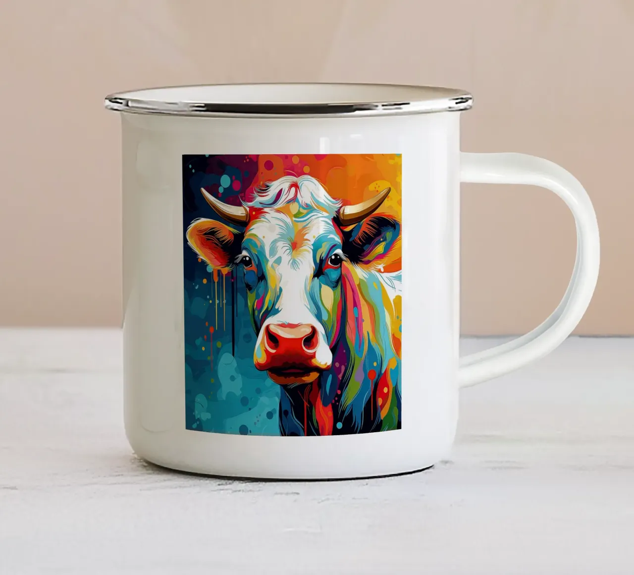Arte da parete di Imagine tazza in smalto da Imagine