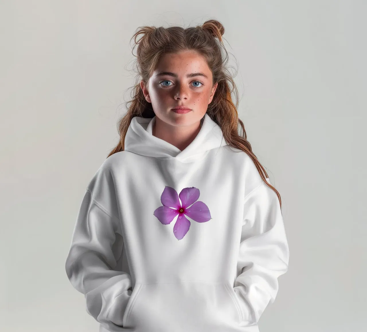 Fiore macro felpa bambino con cappuccio da Bold Blooms