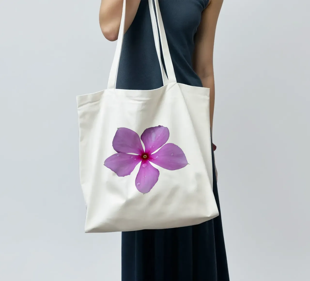Fiore macro borsa in juta da Bold Blooms