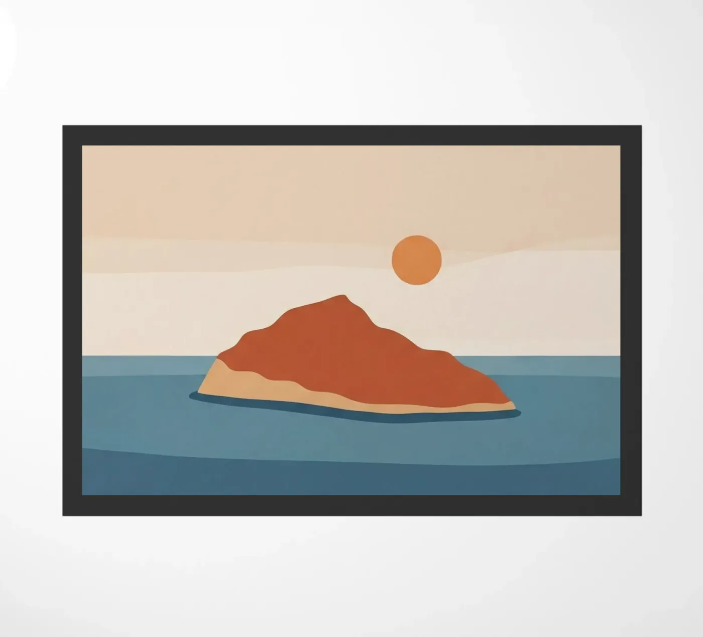 Solitude doormat by ZEN VACATION