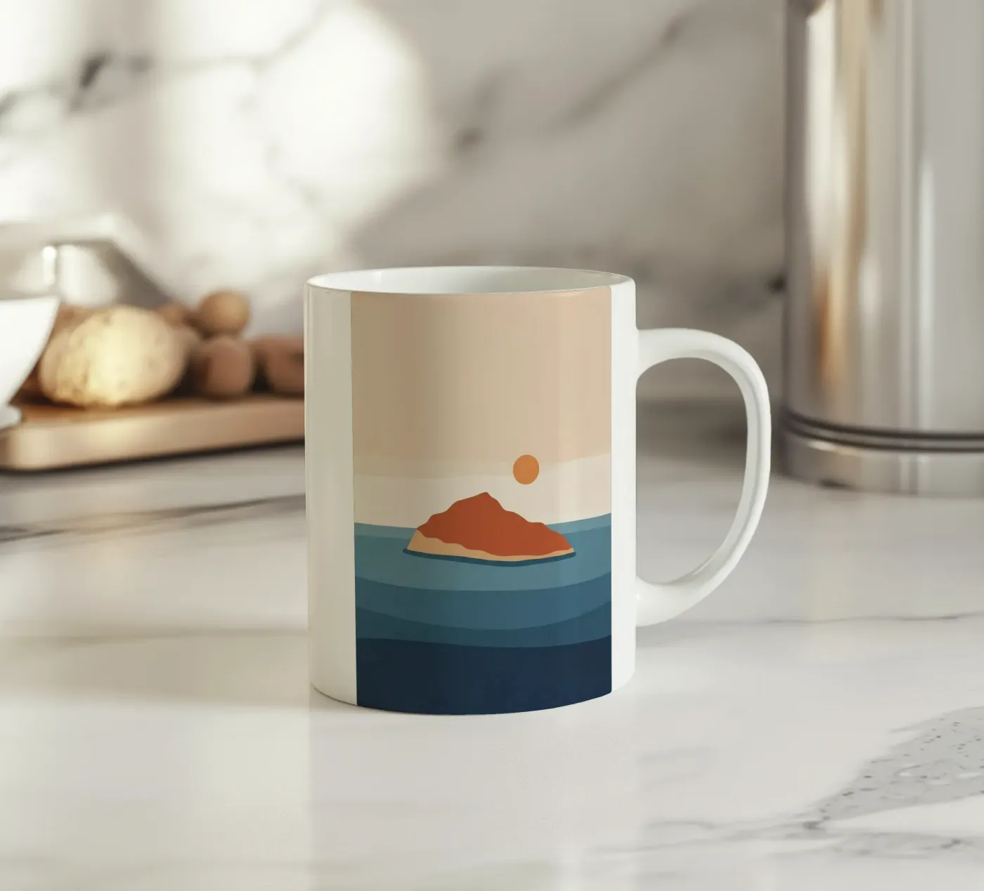 Solitude ceramic mug by ZEN VACATION