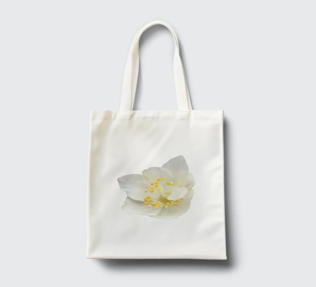 Fiore macro borsa in juta da Bold Blooms
