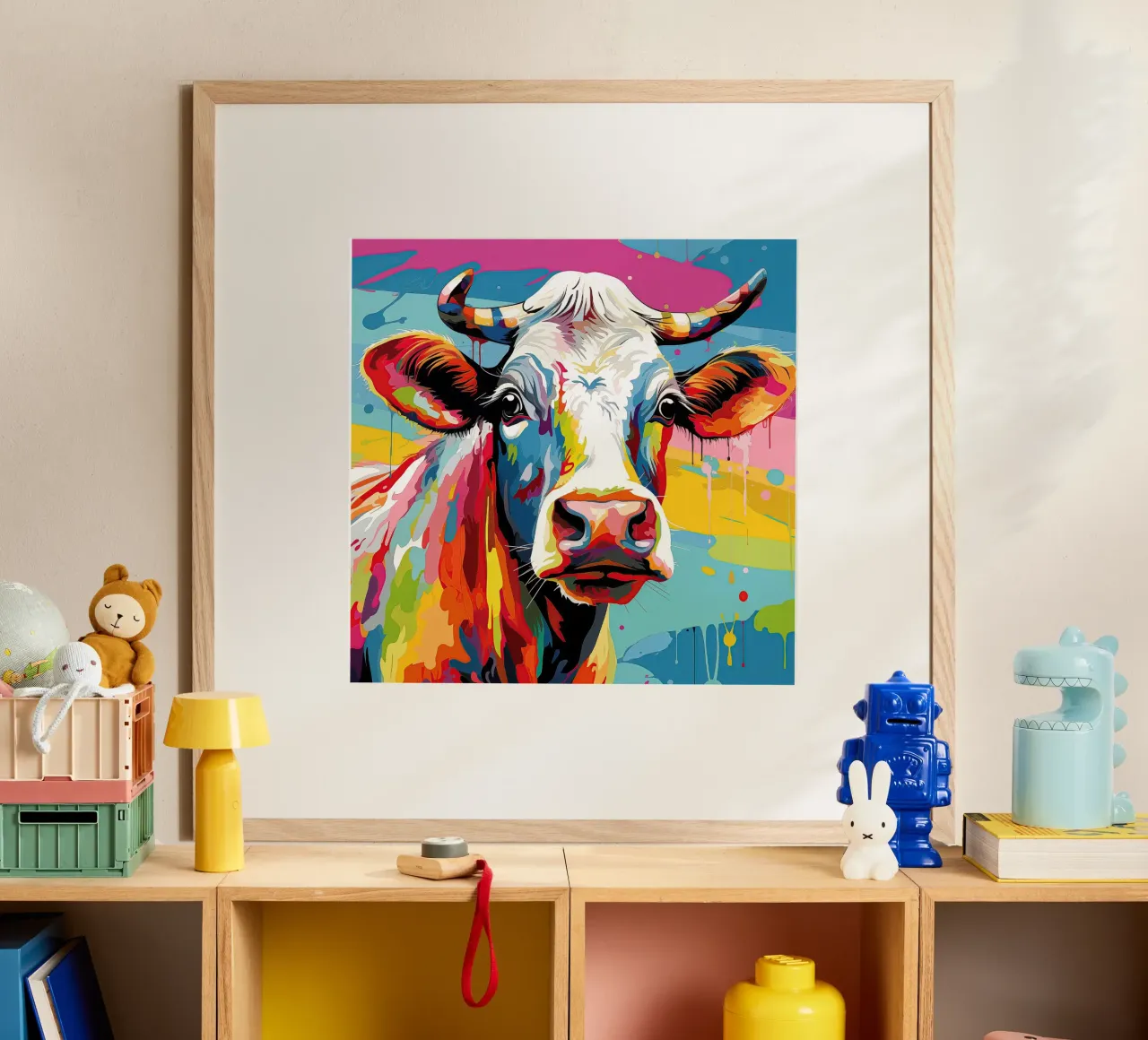 Wandkunst von Imagine Poster mit Holzrahmen von Imagine