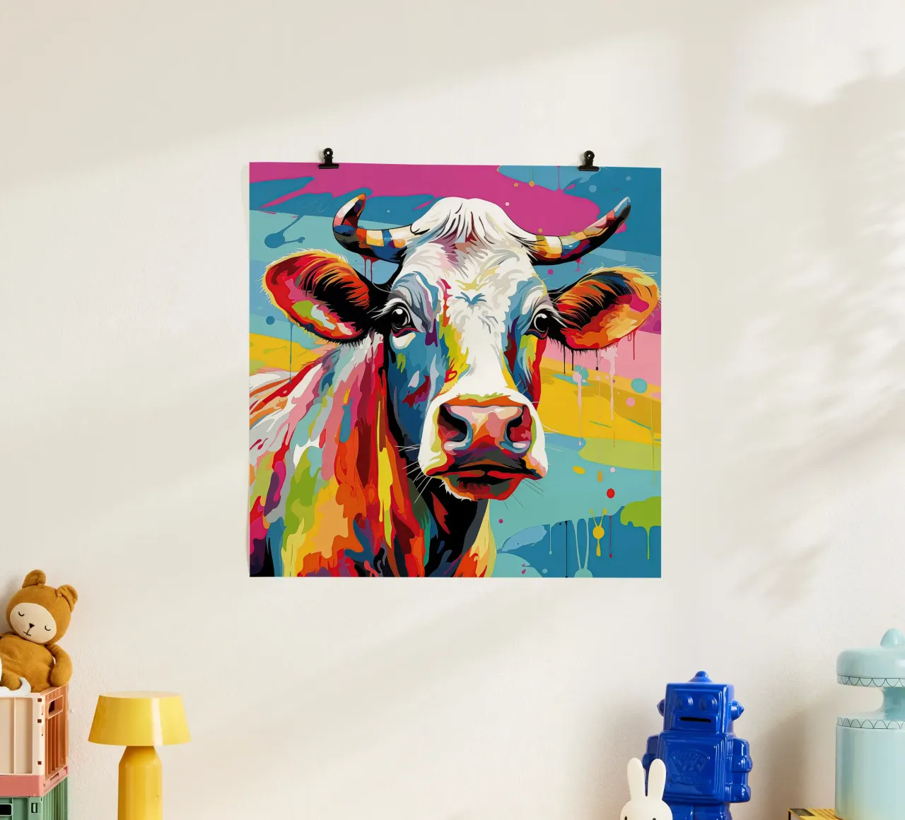 Wandkunst von Imagine Poster mit Holzrahmen von Imagine