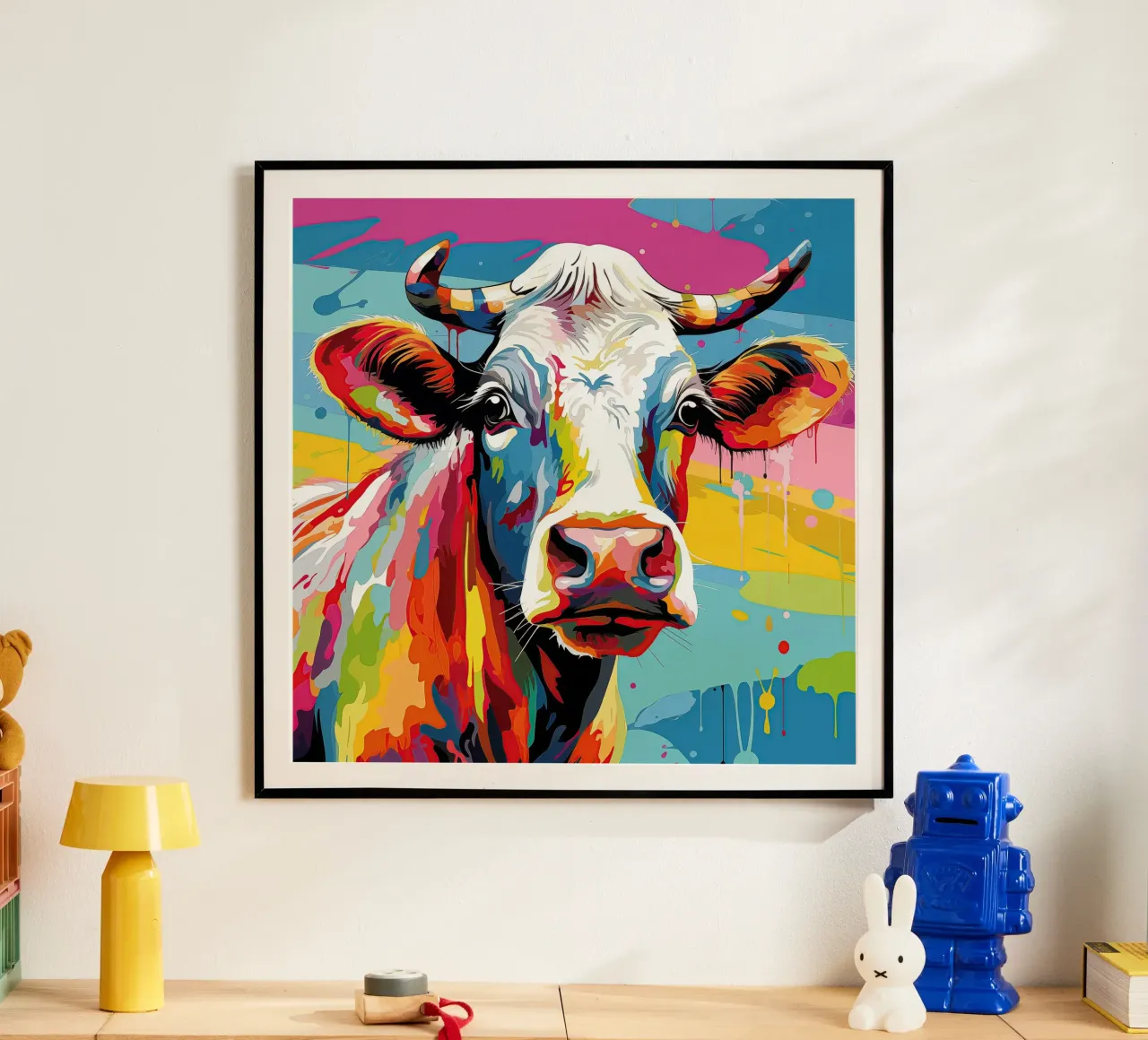 Wandkunst von Imagine Poster mit Holzrahmen von Imagine