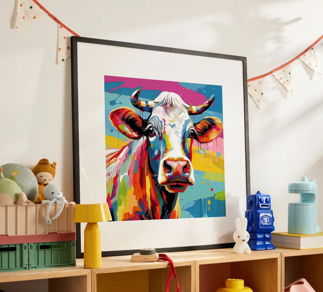 Wandkunst von Imagine Poster mit Holzrahmen von Imagine