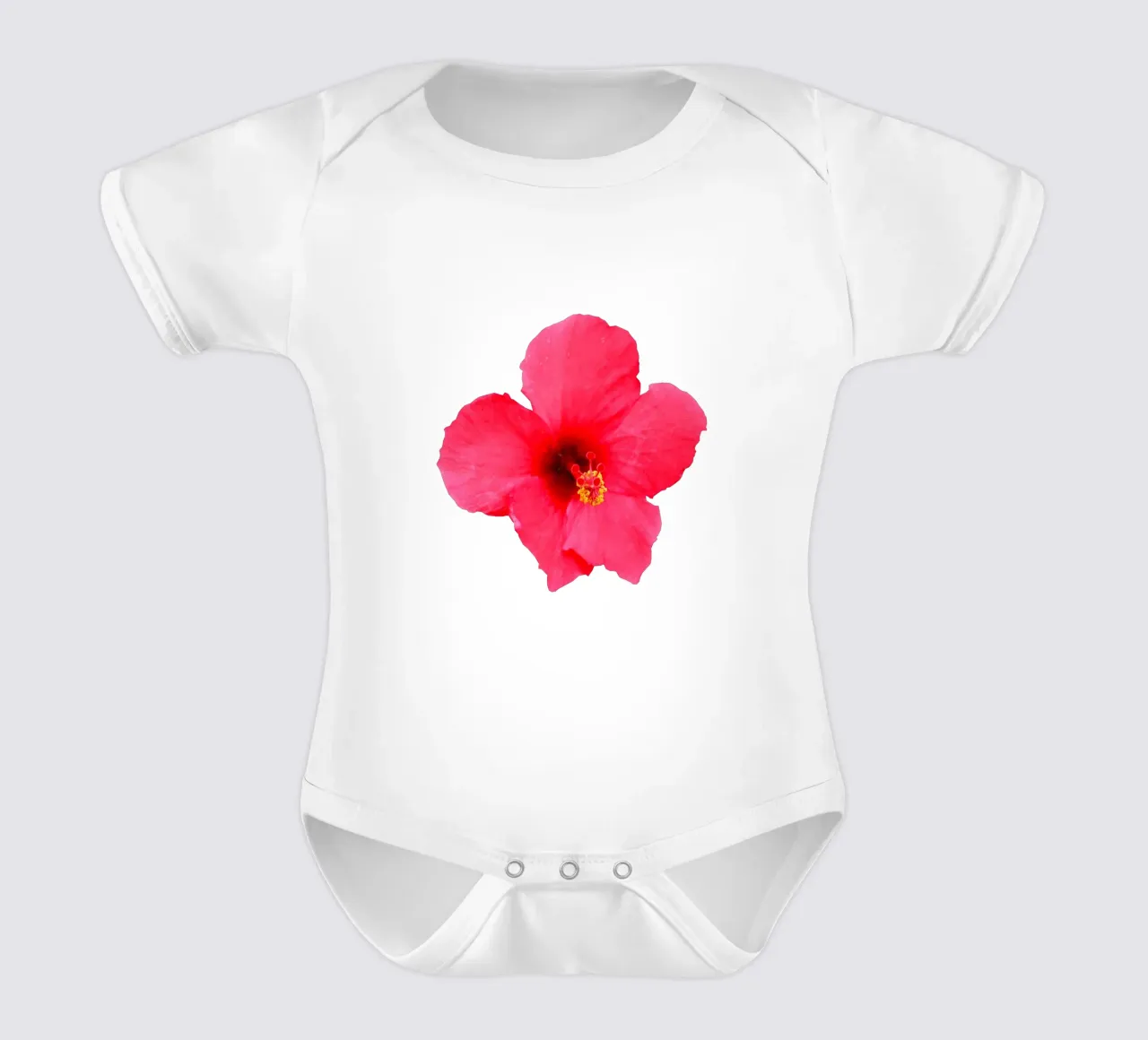 Fiore macro body neonato maniche corte da Bold Blooms