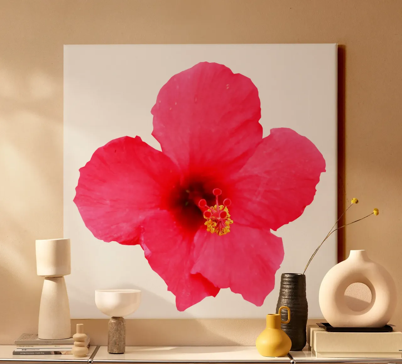 Fiore macro tela con Cornice a cassetta da Bold Blooms