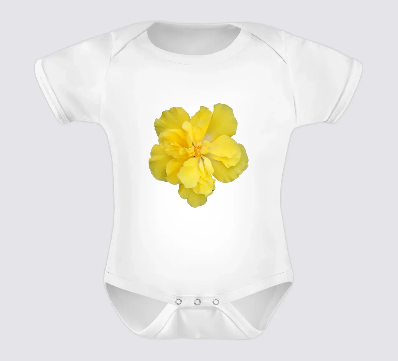 Fiore macro body neonato maniche corte da Bold Blooms